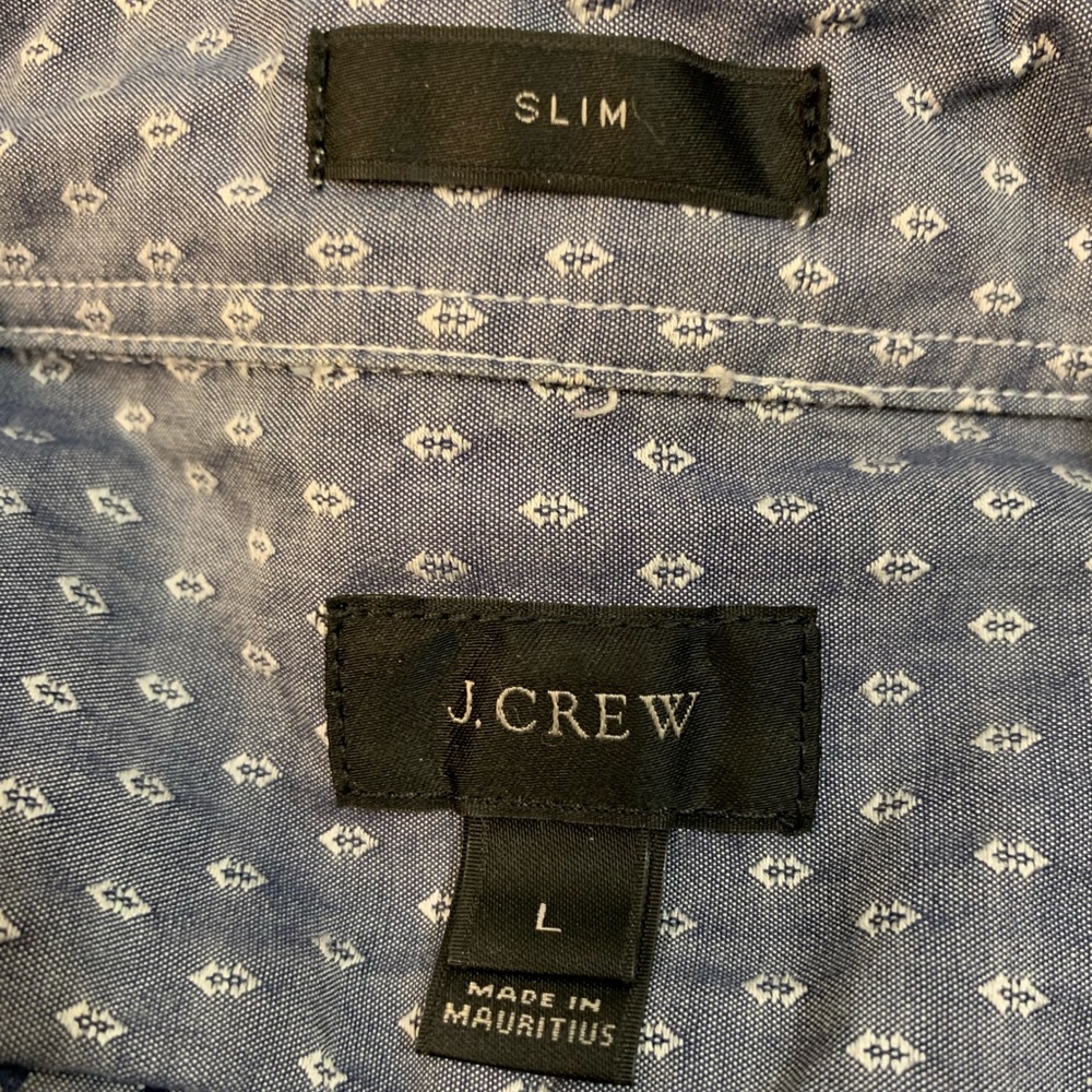 J Crew Textured Pattern Button Down. Like New. Sl… - image 5